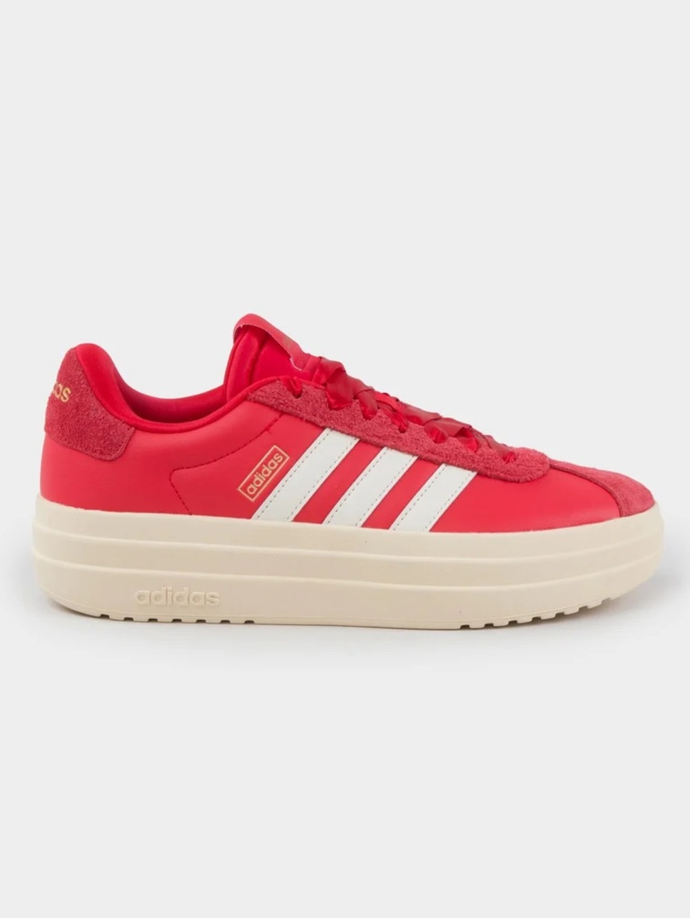 Red Adidas Platform Gazelles